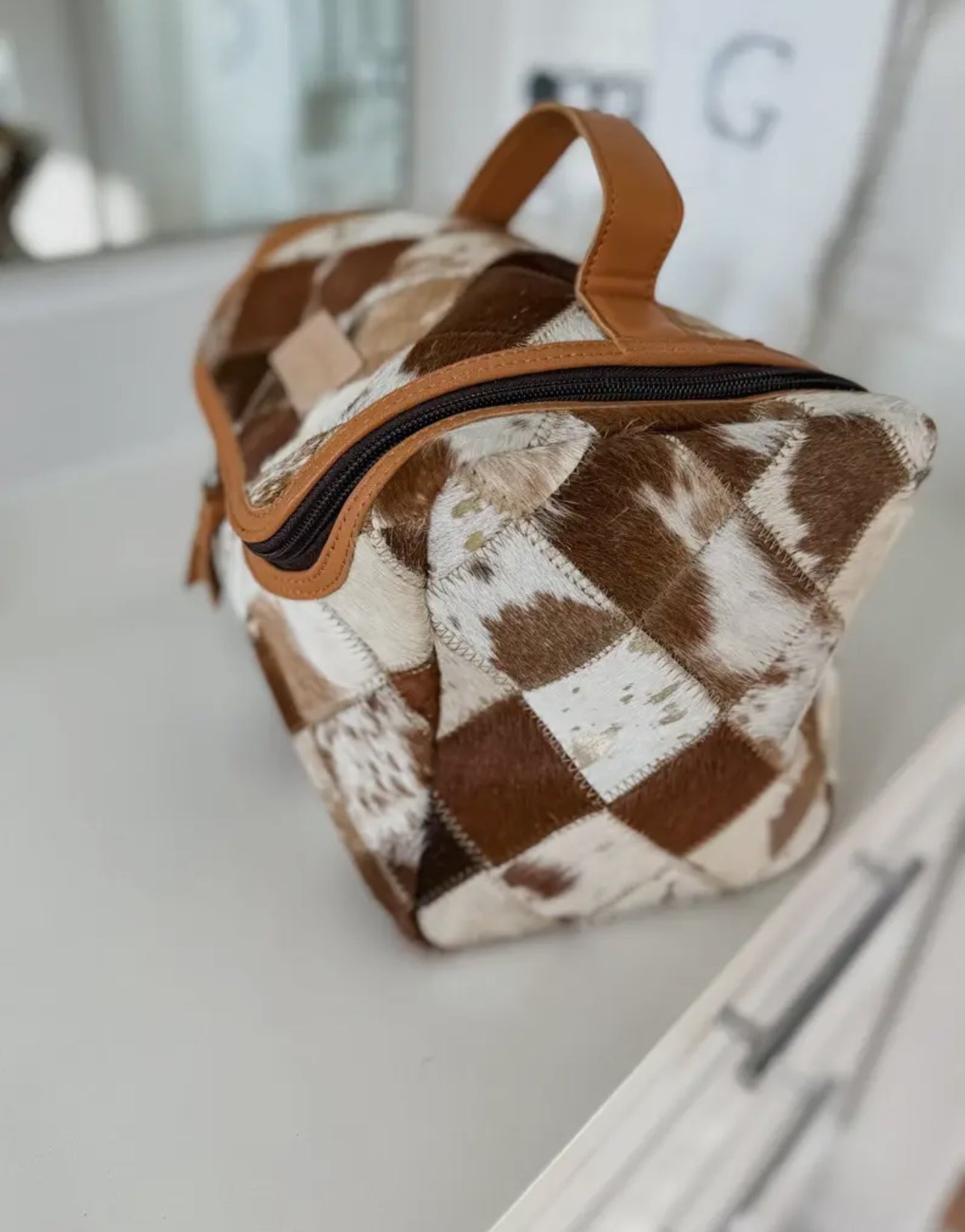 Boho Luxe Toiletry Bag Genuine Hair
Travel Storage