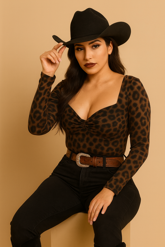 Abagail Leopard Top