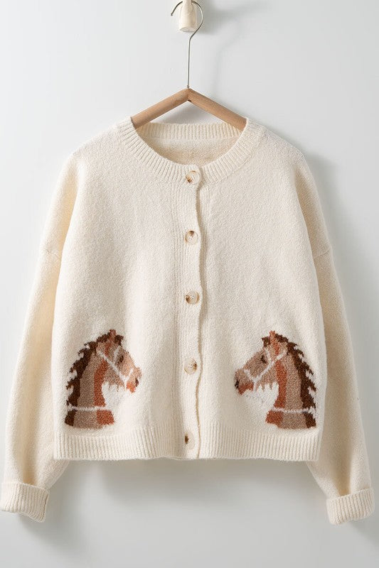 Lily Horse Cardigan