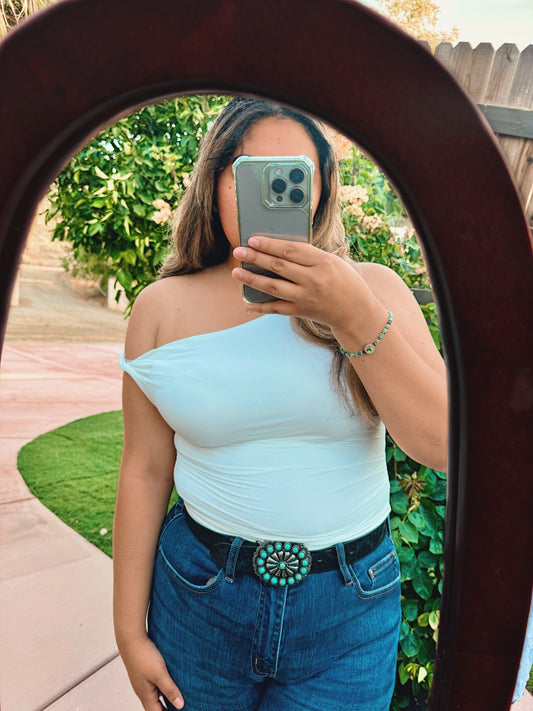 Laura Off The Shoulder Top - White