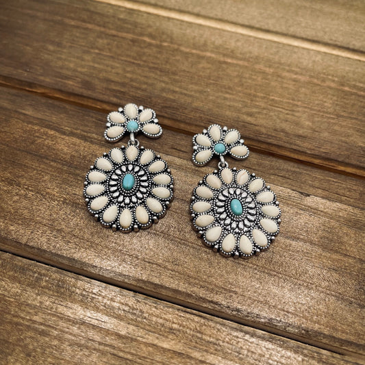 Nichole Earrings - White