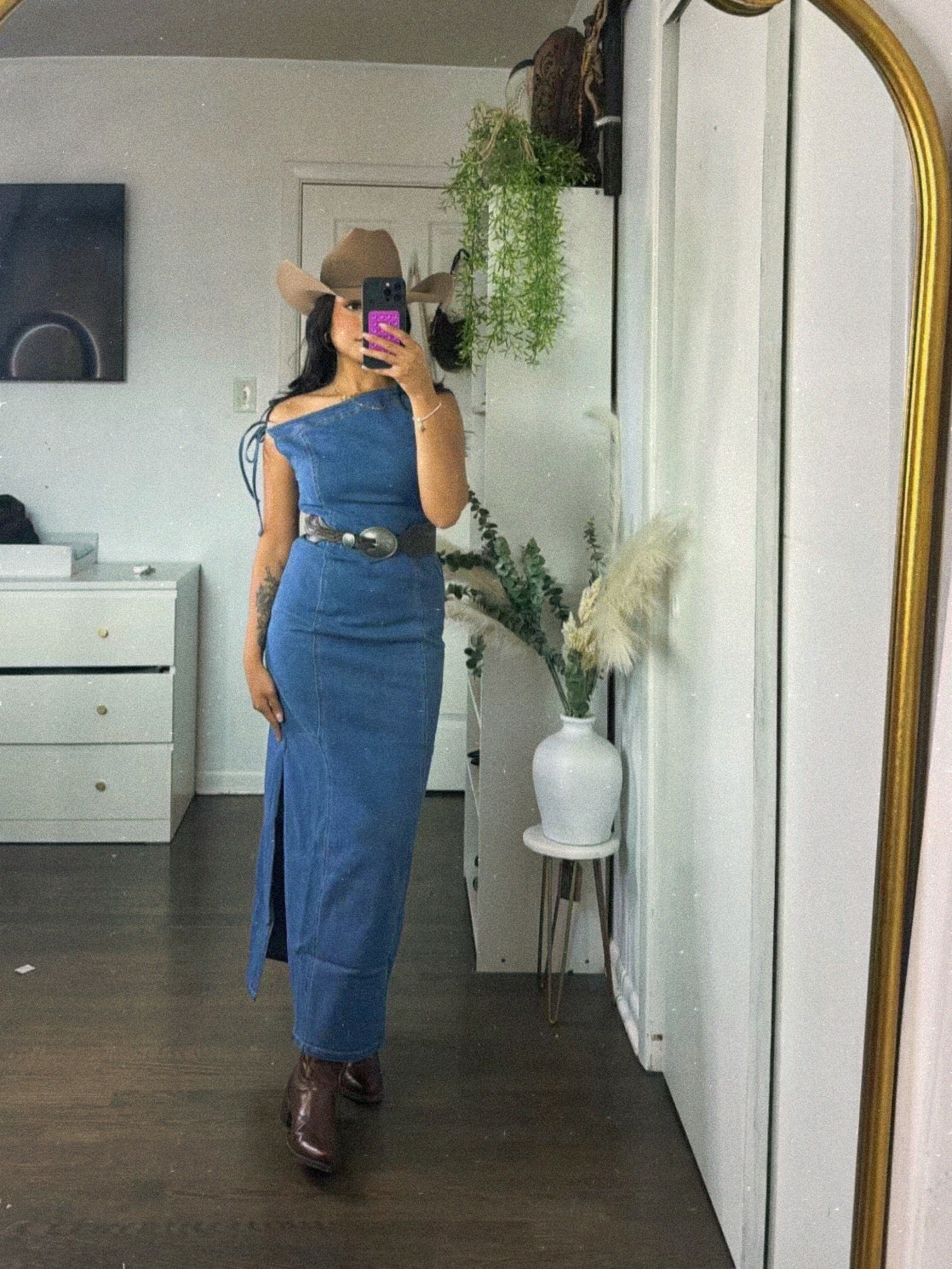 Jackie Denim Midi Dress