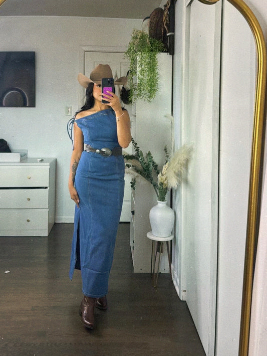 Jackie Denim Midi Dress