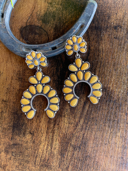 Adriana Earrings - Mustard