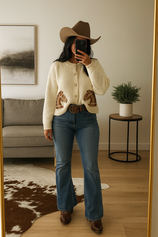 Lily Horse Cardigan