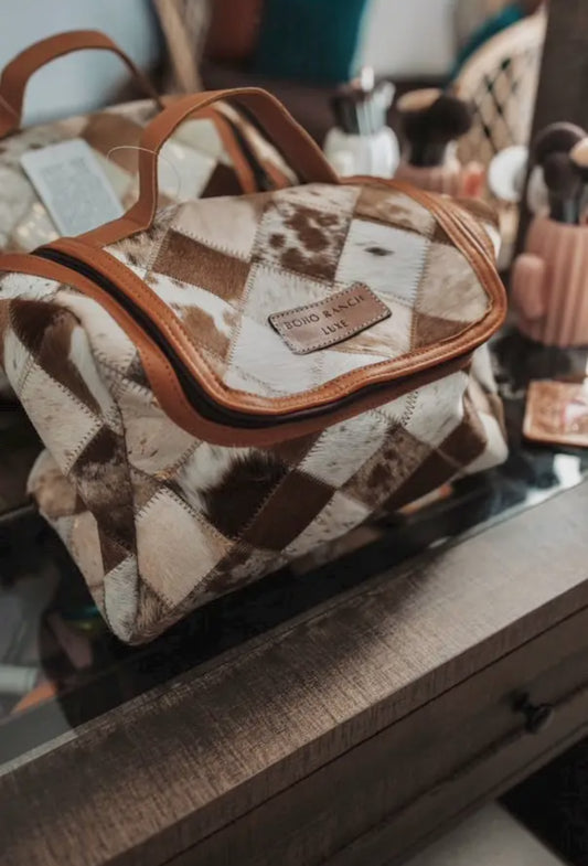 Boho Luxe Toiletry Bag Genuine Hair
Travel Storage